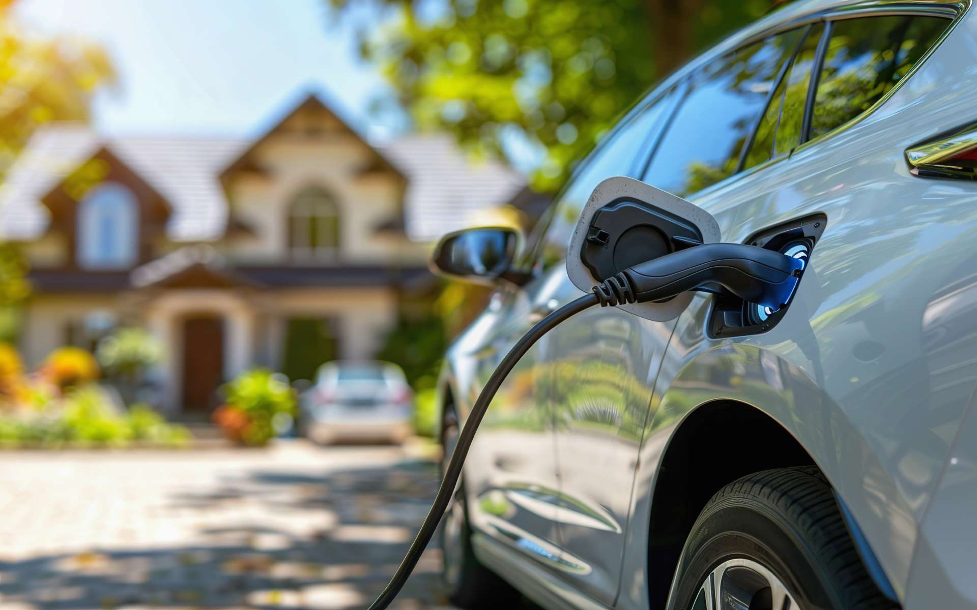 Level 2 EV charger installed at a Caledon home